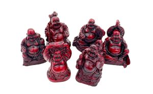 3cm Mini-Buddha-Set Gold (6St)