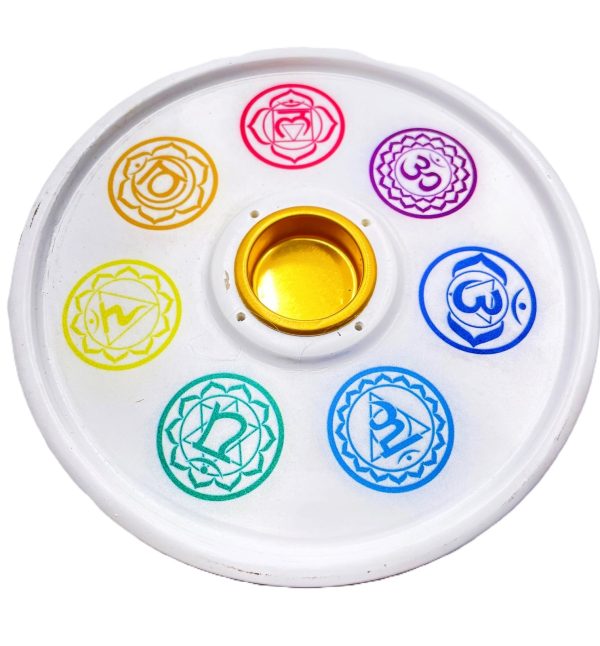 7 Chakra Rucherstbchenhalter rund wei