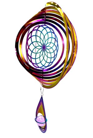 Medium Cosmo Windspinner Samen des Lebens - Rainbow Drop