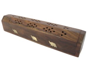 Räucherstäbchenbox Luxus Holz - Elefant (2 Stück)