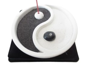 Yin Yang Räucherstäbchenhalter Weiß