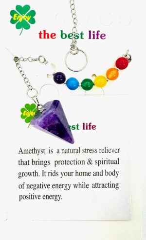 7 Chakra pendel Amethyst