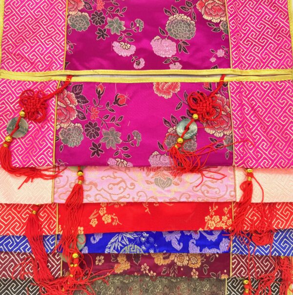 Chinesische Taschentuchbox-Abdeckung - Fuchsia