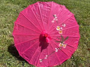 Chinesischer Sonnenschirm - Fuchsia (Klein)