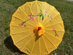 Chinesischer Sonnenschirm - Gelb (Klein)