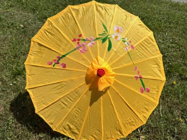 Chinesischer Sonnenschirm - Gelb (Klein)