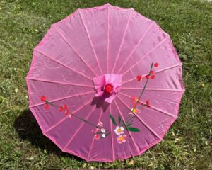 Chinesischer Sonnenschirm - Rosa (Klein)