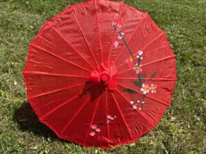 Chinesischer Sonnenschirm - Rot (Klein)