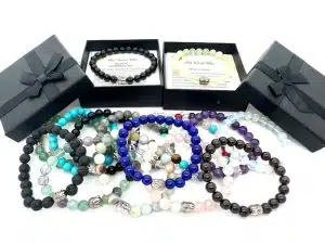 8mm Buddha Edelsteinarmbänd mit Box