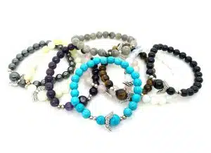 8mm Engel Edelsteinarmbänd ohne Box