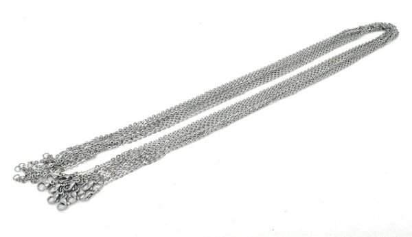 Edelstahl Halskette 10er Set