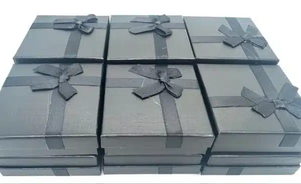 Schmuckschatullen 12er-Set - Schwarz