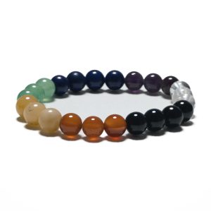 8 mm 7-Chakra-Armband ohne Box – Mixed