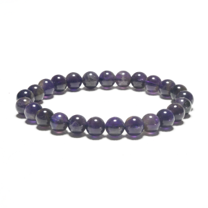 8 mm Edelstein-Armband ohne Geschenkbox – Amethyst