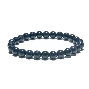8 mm Edelstein-Armband ohne Geschenkbox – Blauer Sandstein