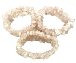 Geclusterte Rosenquarz Edelsteinarmbänder
