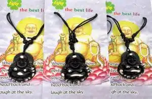 Grohandel - Brown lachende Buddha-Halskette