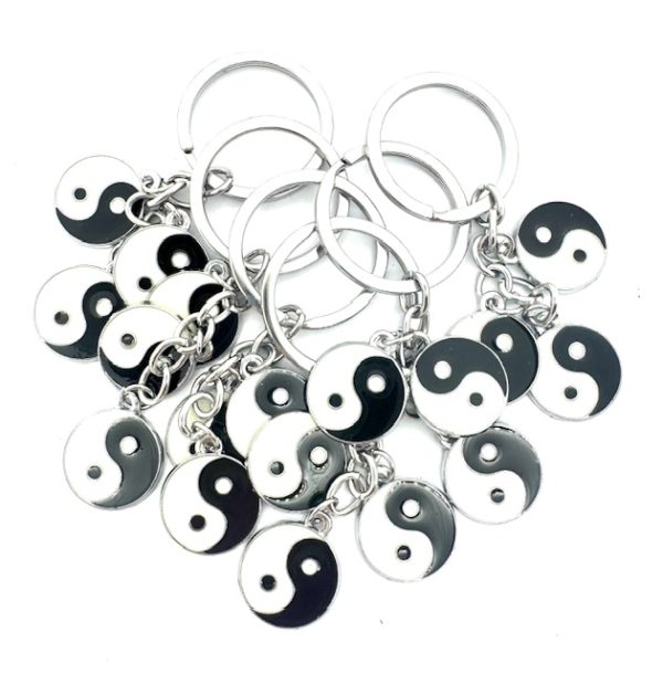Großhandel 3-in-1 Yin-Yang-Schlüsselanhänger aus Metall (6 Stück)