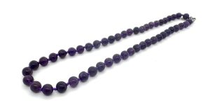 Großhandel – 8 mm Amethyst-Perlenkette (ohne box)