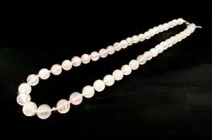 Großhandel – 8 mm Rosenquarz-Perlenkette (ohne box)