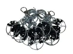 Lebensbaum-Schlüsselanhänger mit Schwarz Onyx-Edelsteinen