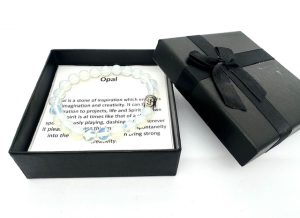 8mm Buddha Opal Armband – Geschenkbox Inklusive