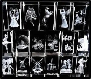 3D-Laser-Kristallblöcke