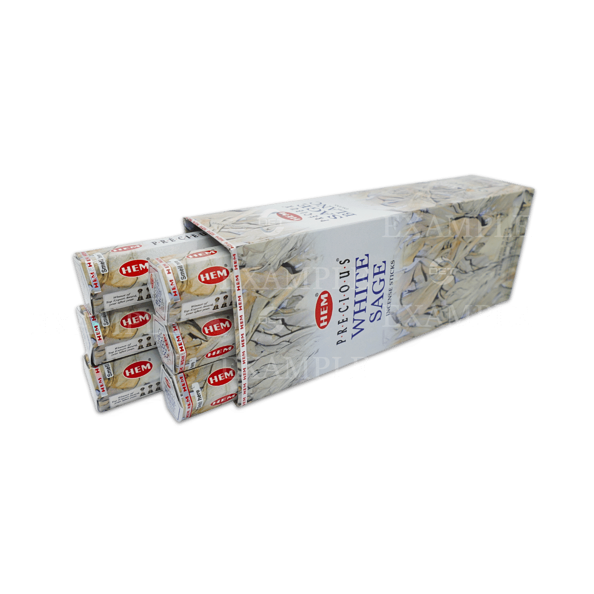 Referenzbild – HEM Hexa Räucherstäbchen Innenverpackung mit 6 sechseckigen Röhren