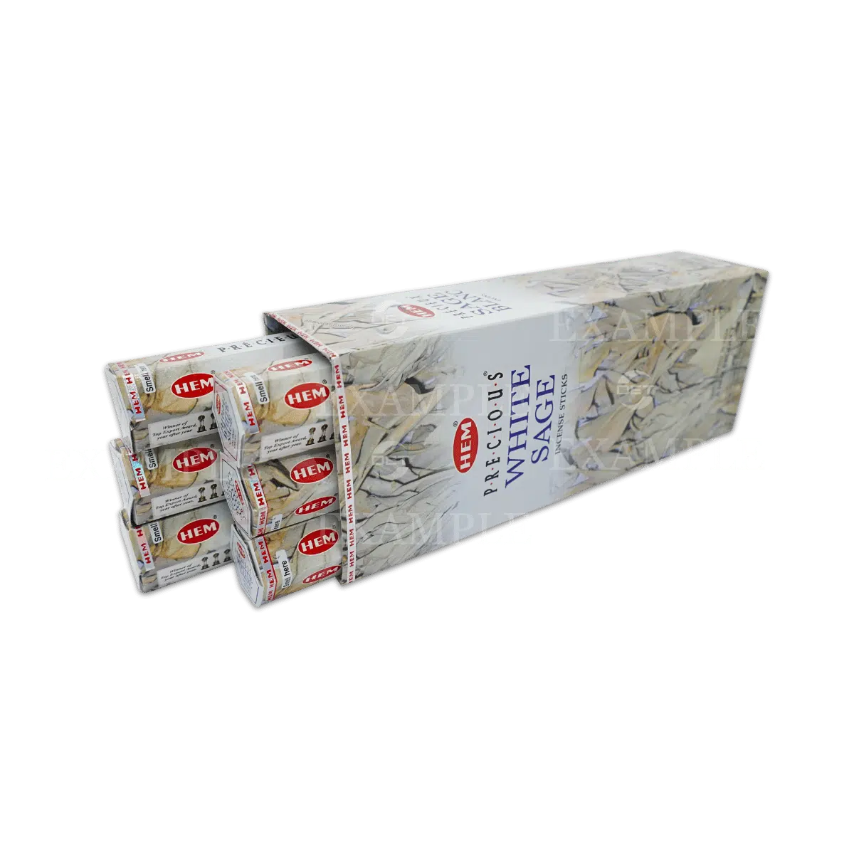 Referenzbild – HEM Hexa Räucherstäbchen Innenverpackung mit 6 sechseckigen Röhren