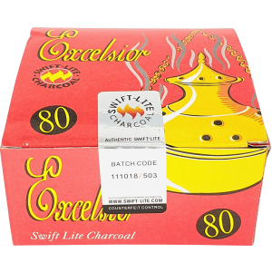 Holzkohle Grohandel - Swift Lite Excelsior Charcoal tablets 8 rollen 33mm