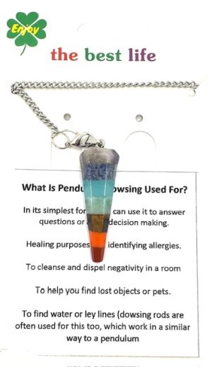 7 Chakra Edelstein-Pendel Kegel