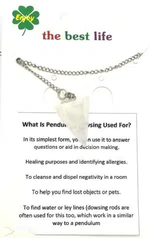 Bergkristall Edelstein Pendel