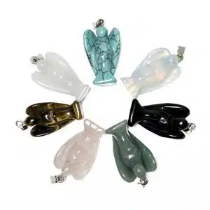 Edelstein Engel Anhänger Set (7 Stück)