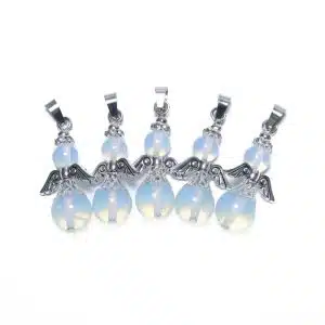 Engel Edelstein Anhänger Set (5Stk) - Opal