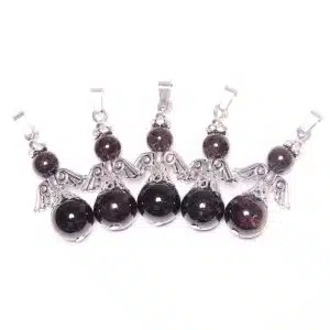 Engel Edelstein Anhnger Set (5 Stck) - Granat