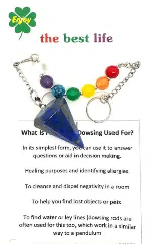 Lapis Lazuli 7 Chakra Edelstein-Pendel