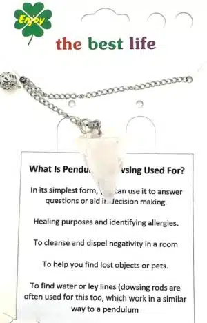 Rosenquarz Edelstein Pendel