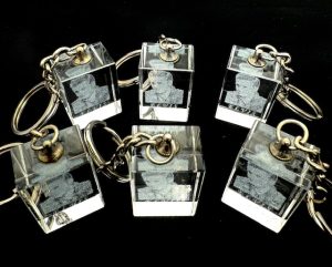Kristall Elvis Schlüsselanhänger Set – (6 Stück)