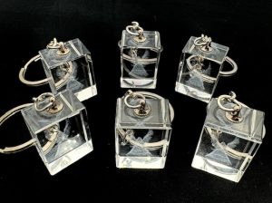 Kristall Engel Schlüsselanhänger Set – (6 Stück)