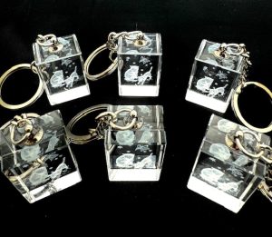 Kristall Katzen Schlüsselanhänger Set – (6 Stück)
