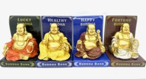 Lachendem Buddha Münzspardosen-Set (4 Stück)