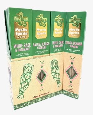 Mystic Spirits Weißer Salbei & Rosmarin – Handgefertigte Räucherstäbchen