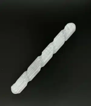 Selenit Spiral Massage-Stab (AA Qualität)