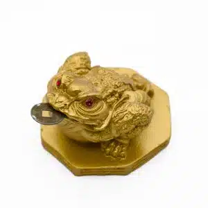 Gold Feng Shui Geldfrosch Figur