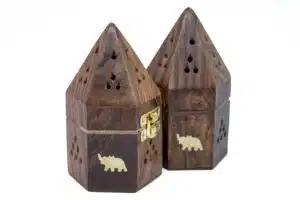 Hölzerner Elefant Pyramiden Kegel Brenner (2 Stück)