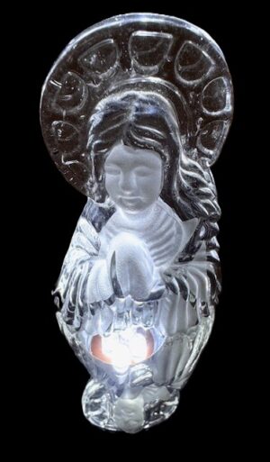 Kleine Kristall Heilige Maria Figur - 7,4 cm