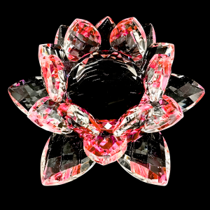 Kristall-Lotus Rosa 10 cm (klein)