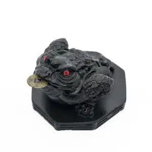 Schwarz Feng Shui Geldfrosch Figur