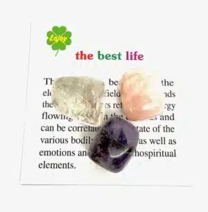 Goldenes Edelstein-Dreieck mit Geschenktüte (3 Stück)